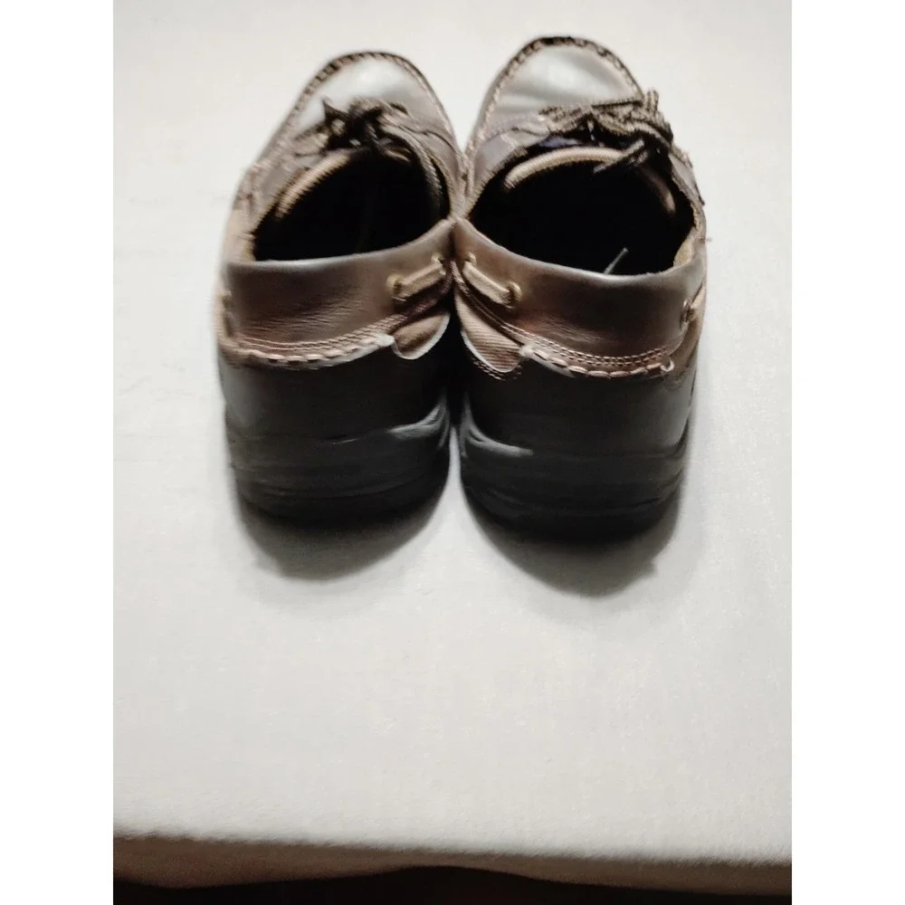 Skechers Relaxed Fit Shoes Mens Size 13 Brown Leather‎ Casual Boat Memory Foam